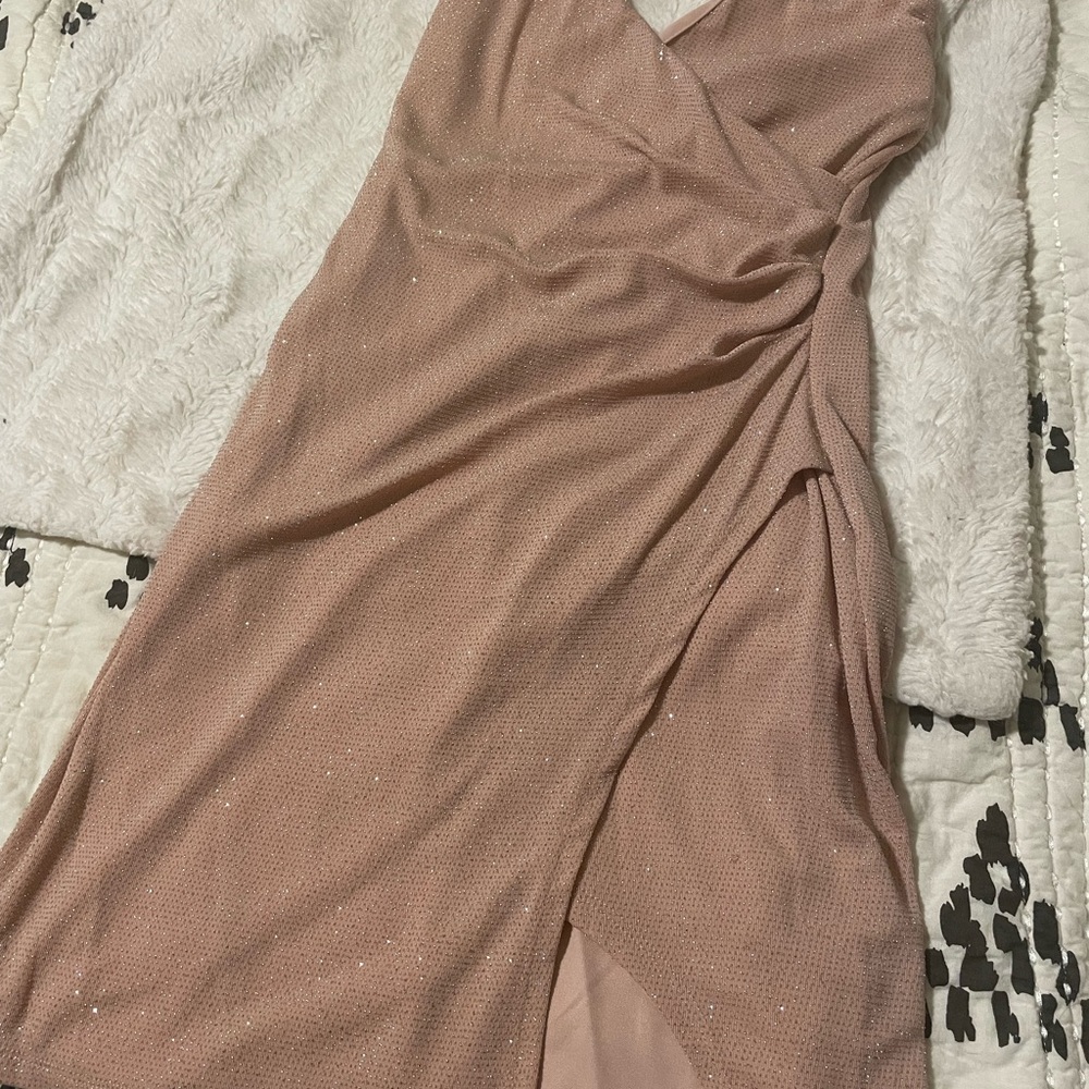 Homecoming dress dusty pink